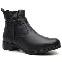 Bota Feminina Cano Médio em Couro Legítimo Bota Feminina Cano Médio em Couro Legítimo