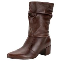 Bota feminina cano médio pegada 280901