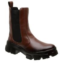 Bota Feminina Cano Médio Social Casual Elástico Confortável