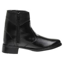 Bota Feminina Casual Botinha Confortável Coturno Cano Curto Ziper