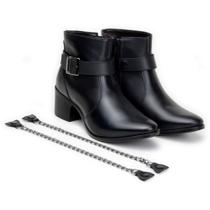Bota Feminina Casual Country Social Rodeio Bico Fino Salto Médio Grosso Bota Feminina Casual Country Social Rodeio Bico Fino Salto Médio Grosso