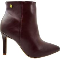 Bota Feminina Casual Dia a Dia Bico Fino Cano Baixo Salto Alto Vizzano 3049.219