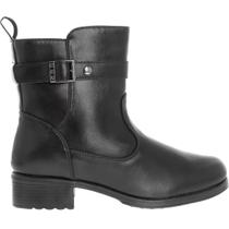 Bota Feminina Casual Dia a Dia Cano Baixo Detalhe em Fivela Salto Baixo Mooncity 72115