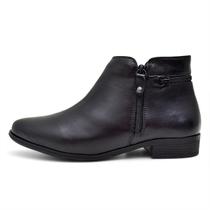 Bota Feminina Casual Maya Preto Couro DIfranca - 339 Bota Feminina Casual Maya Preto Couro DIfranca - 339