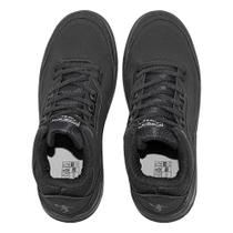 Bota Feminina Casual Preto com Cabedal Detalhado Cano Curto Nesk