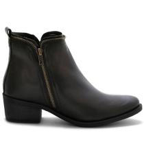 Bota Feminina Casual Zíper Cano Curto Conforto Moda Bota Feminina Casual Zíper Cano Curto Conforto Moda