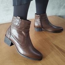 Bota Feminina Cerrillos Salto Médio Couro Legítimo Bota Feminina Cerrillos Salto Médio Couro Legítimo