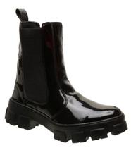 Bota Feminina Chelsea Botinha Coturno Em Sintético Com Elástico (SL11020) Bota Feminina Chelsea Botinha Coturno Em Sintético Com Elástico (SL11020)