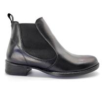 Bota Feminina Chelsea Preto Couro 2026 Bota Feminina Chelsea Preto Couro 2026