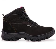 Bota Feminina Com C.A 48.067 Master Boots Couro Preto/Rosa Bota Feminina Com C.A 48.067 Master Boots Couro Preto/Rosa