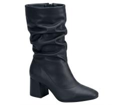 Bota Feminina Com Salto Bloco Beira Rio 9076.112.18462 Bota Feminina Com Salto Bloco Beira Rio 9076.112.18462