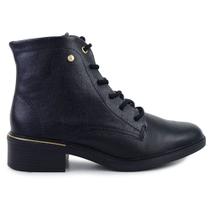 Bota Feminina Comfortflex Cano Baixo Preta - 2569 Bota Feminina Comfortflex Cano Baixo Preta - 2569
