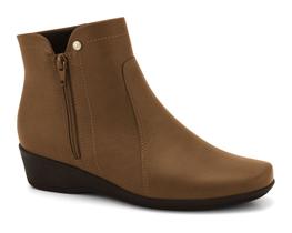 Bota Feminina Comfortflex Cano Curto Anabela 2474301 Bota Feminina Comfortflex Cano Curto Anabela 2474301