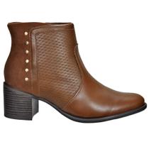 Bota Feminina Comfortflex Cano Curto Napa Camurça 2392301