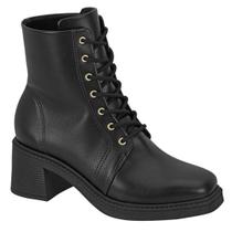Bota Feminina Coturno Beira Rio Bico Quadrado Salto 9082101 Bota Feminina Coturno Beira Rio Bico Quadrado Salto 9082101