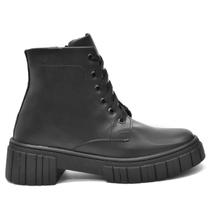 Bota Feminina Coturno Cano Baixo Tratorada Plataforma Bota Feminina Coturno Cano Baixo Tratorada Plataforma
