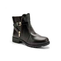 Bota feminina coturno cano curto casual macia salto baixo conforto 33 ao 40