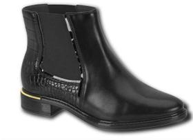 Bota Feminina Coturno Cano Curto Elástico Chelsea Baixa Vizzano