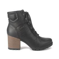 Bota Feminina Coturno Dakota Casual Couro Cano Curto G4564