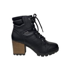 Bota Feminina Coturno Em Couro Cano Médio Dakota G4564