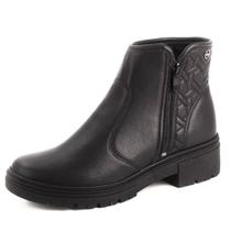 Bota Feminina Coturno Fácil Calce Conforto Cano Baixo Dakota