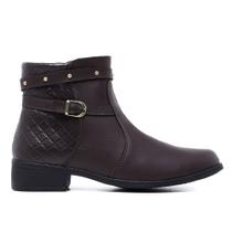 Bota Feminina Coturno Feminino Com Zíper Confortável Moda - SCH11300