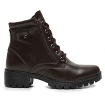 Bota Feminina Coturno Militar Adventure Tratorada Marrom Bota Feminina Coturno Militar Adventure Tratorada Marrom
