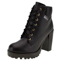 Bota feminina coturno moleca - 5325119