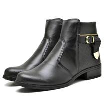 Bota Feminina Coturno Montaria Dandara Cano baixo Fivela BT 207 Bota Feminina Coturno Montaria Dandara Cano baixo Fivela BT 207