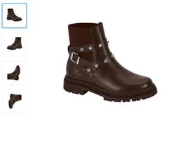 Bota Feminina Coturno Plataforma Moleca