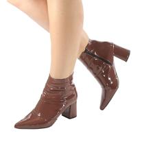 Bota Feminina Coturno Salto Grosso 7cm Moderno ER1281 Bota Feminina Coturno Salto Grosso 7cm Moderno ER1281
