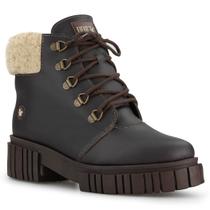 Bota feminina coturno Tractor Lux Lace forrada em lã sintética Ref.:22804 Bota feminina coturno Tractor Lux Lace forrada em lã sintética Ref.:22804