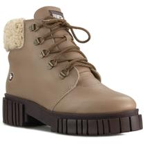 Bota feminina coturno Tractor Lux Lace forrada em lã sintética Ref.:22804 Bota feminina coturno Tractor Lux Lace forrada em lã sintética Ref.:22804