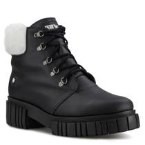 Bota feminina coturno Tractor Lux Lace forrada em lã sintética Ref.:22804