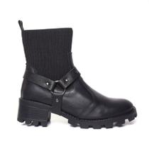 Bota Feminina Coturno Tratorada Couro Coleção Inverno 2024 Bota Feminina Coturno Tratorada Couro Coleção Inverno 2024