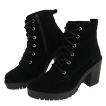 Bota Feminina Coturno Tratorada Plataforma Confortável Moda Bota Feminina Coturno Tratorada Plataforma Confortável Moda