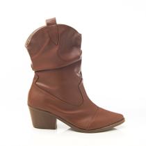 Bota Feminina Country Barbara Slouch Salto Baixo