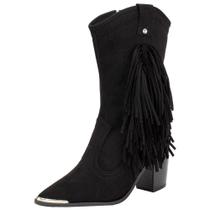 Bota feminina country cano médio moleca 5355101 Bota feminina country cano médio moleca 5355101