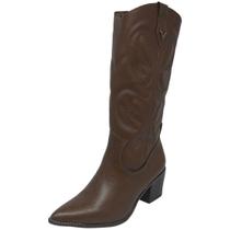Bota Feminina Country Conforto Elegante Resistente Via Marte Bota Feminina Country Conforto Elegante Resistente Via Marte