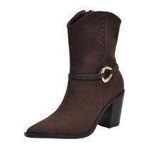 Bota Feminina Country Conforto Salto Medio Bloco Via Marte Bota Feminina Country Conforto Salto Medio Bloco Via Marte