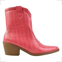 Bota Feminina Country Croco Botas Texanas