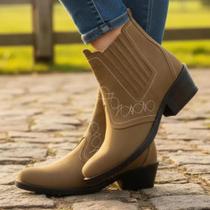Bota Feminina Country Marca Campolina Nobuck Marrom Claro Cor Rato Solado 3636 Bota Feminina Country Marca Campolina Nobuck Marrom Claro Cor Rato Solado 3636