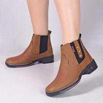 Bota Feminina Country Texana Bico Quadrado