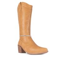 Bota Feminina Country Western Takata Cano Alto Salto Baixo Medio Com Strass