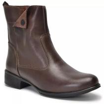 Bota Feminina Couro Bovino Cano Curto Montaria 2150/02 Brown Bota Feminina Couro Bovino Cano Curto Montaria 2150/02 Brown