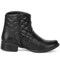 Bota Feminina Couro Cano Curto Casual Moderna Original ClaCle312