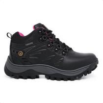 Bota Feminina Couro Coturno Aventura Confortável Trilha Bota Feminina Couro Coturno Aventura Confortável Trilha