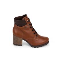 Bota Feminina Couro Coturno Tratorado Salto Grosso Dakota G9791