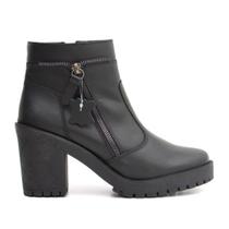 Bota Feminina Couro Legítimo Cano Curto