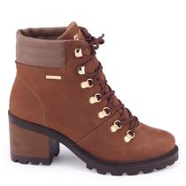 Bota Feminina Couro Natural Pegada 281321 Salto Bloco Bota Feminina Couro Natural Pegada 281321 Salto Bloco